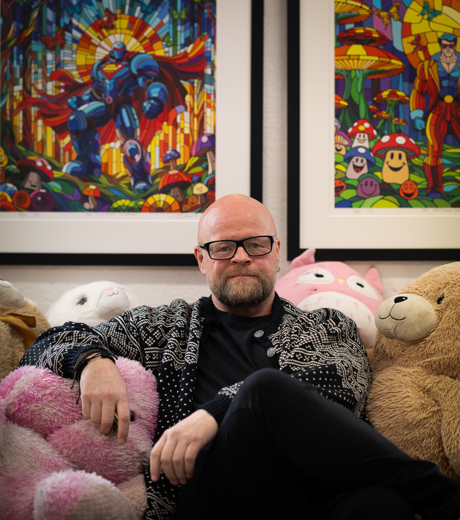 Ronny Bank portrettintervju. Portrettbilde. Bank. Kunstner. Billedkunstner