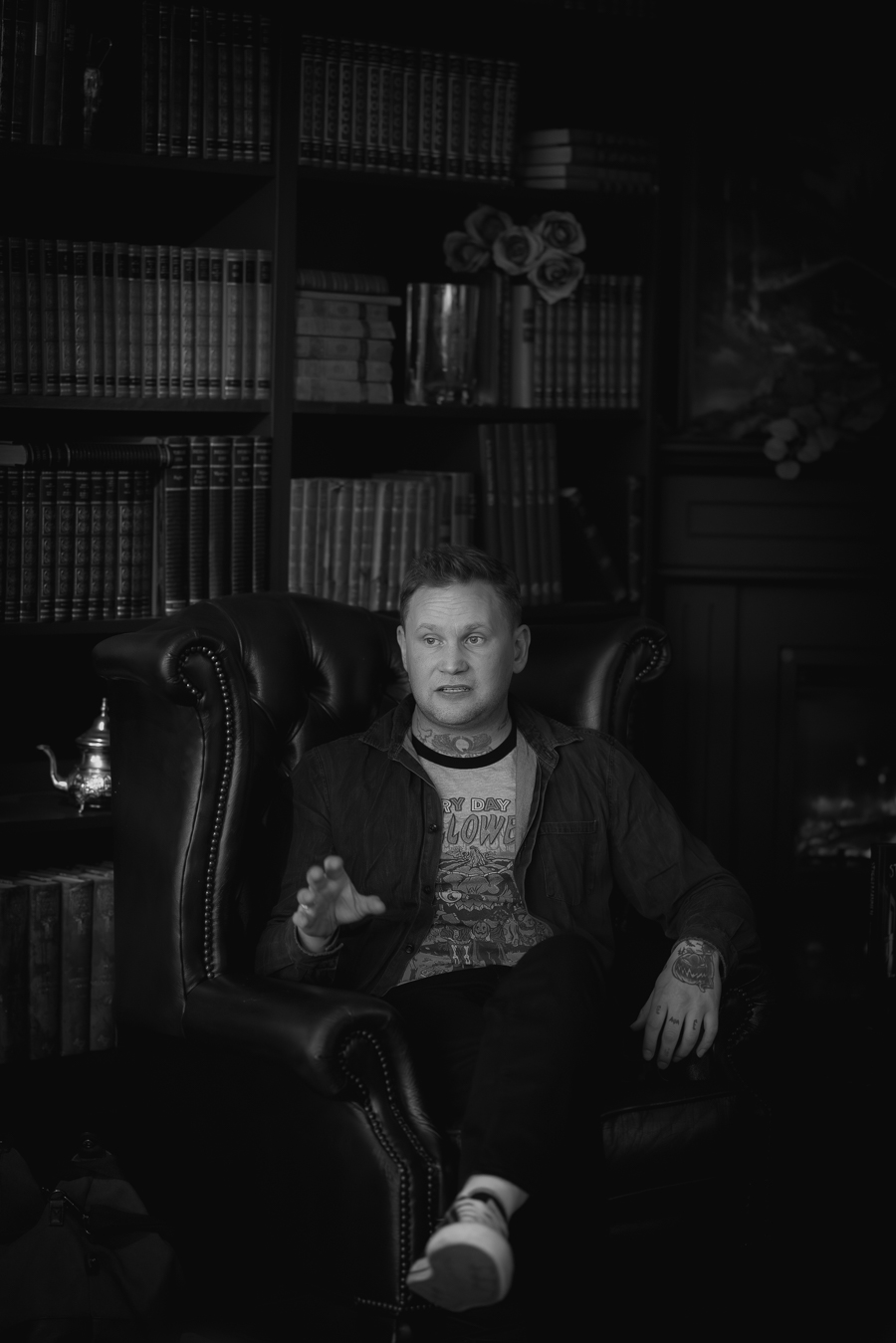 Tor-Håkon Gabriel Håvardsen. Portrettmagasinet. Forfatter. Begravelsesagent. Portrettintervju. Intervju. Portrettbilde. Foredrag